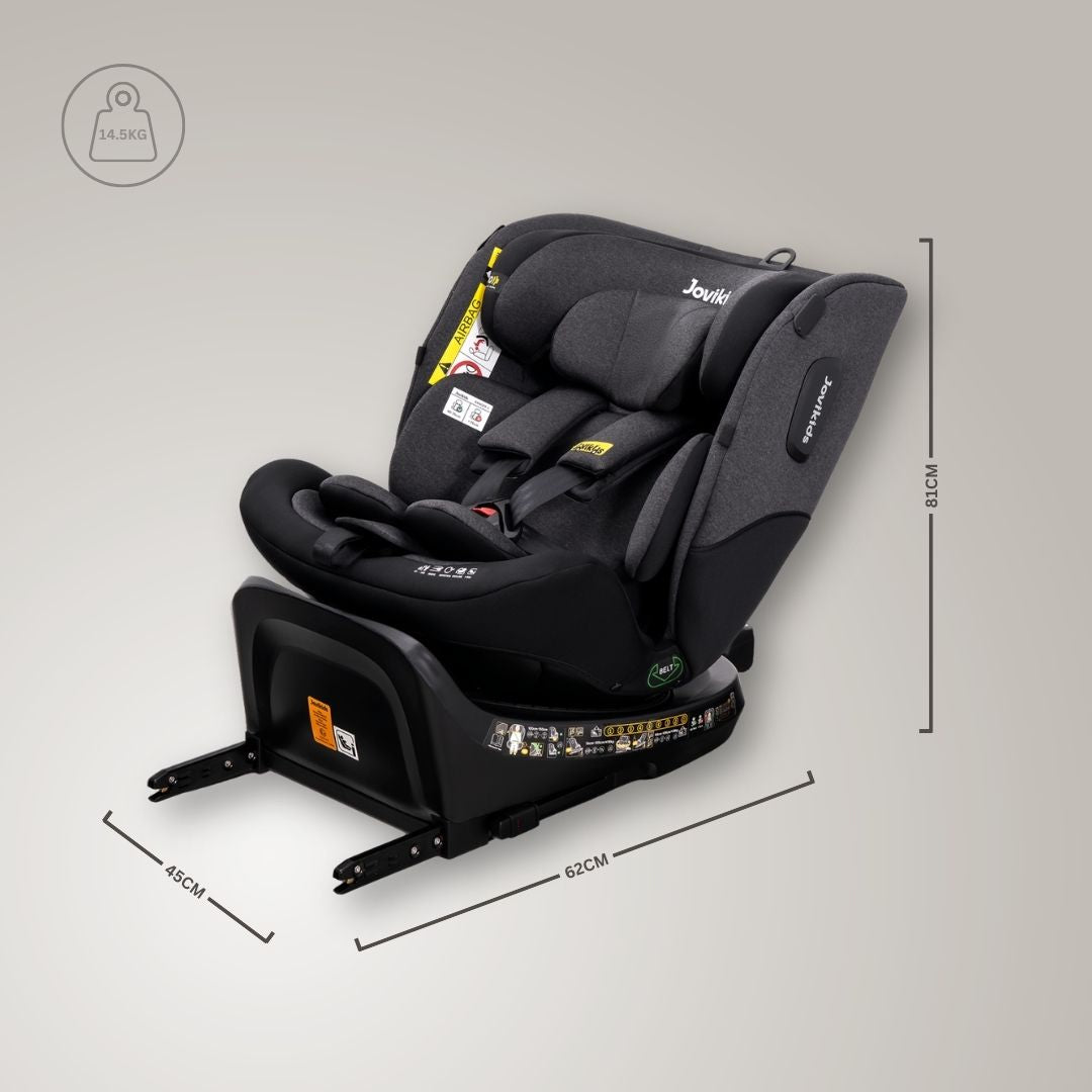 Jovikids Ranger 2 i-Size 360 Rotating Car Seat, 40-150cm All-in-One