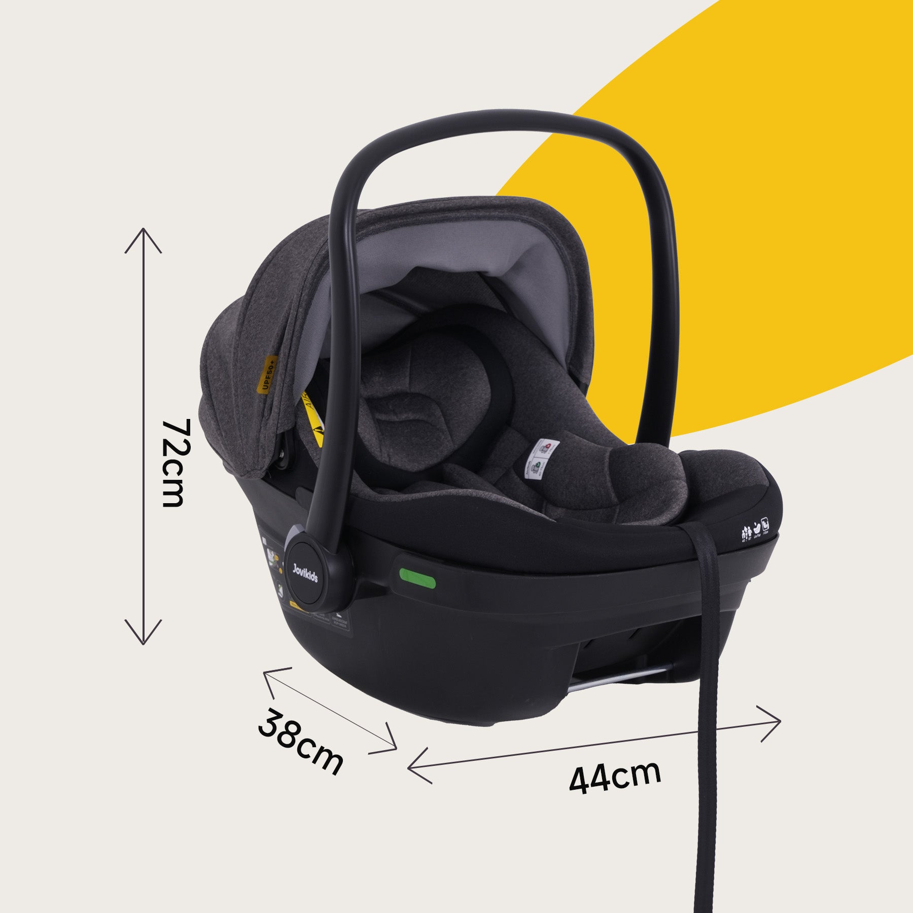 JOVIKIDS Aria R129 Infant Carrier Car Seat With Base(40-87cm)