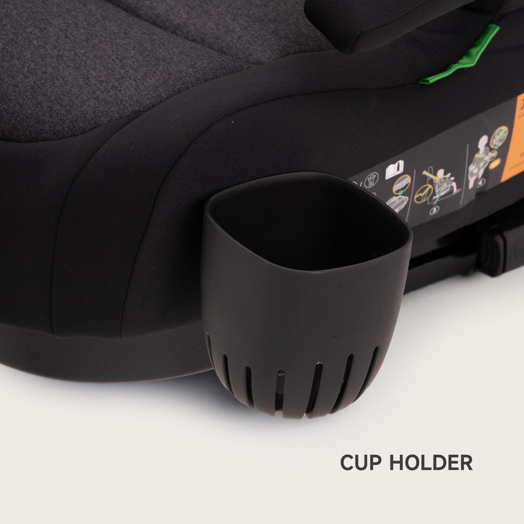 Jovikids ISOFIX Car Booster Seat, i-Size R129, 125-150 cm (6–12 Years), Seat Belt Guide, Lightweight, Removable/Machine-Washable Cover