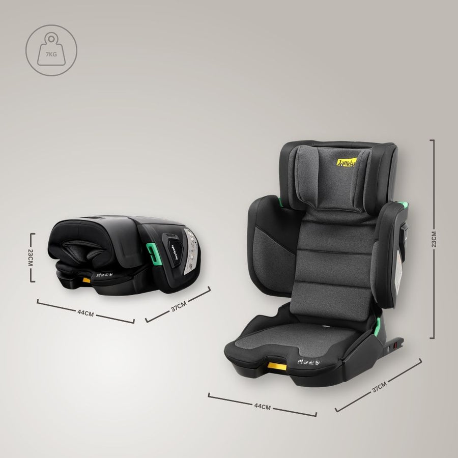 Jovikids Rober+ i-Size Silla elevador plegable con respaldo alto