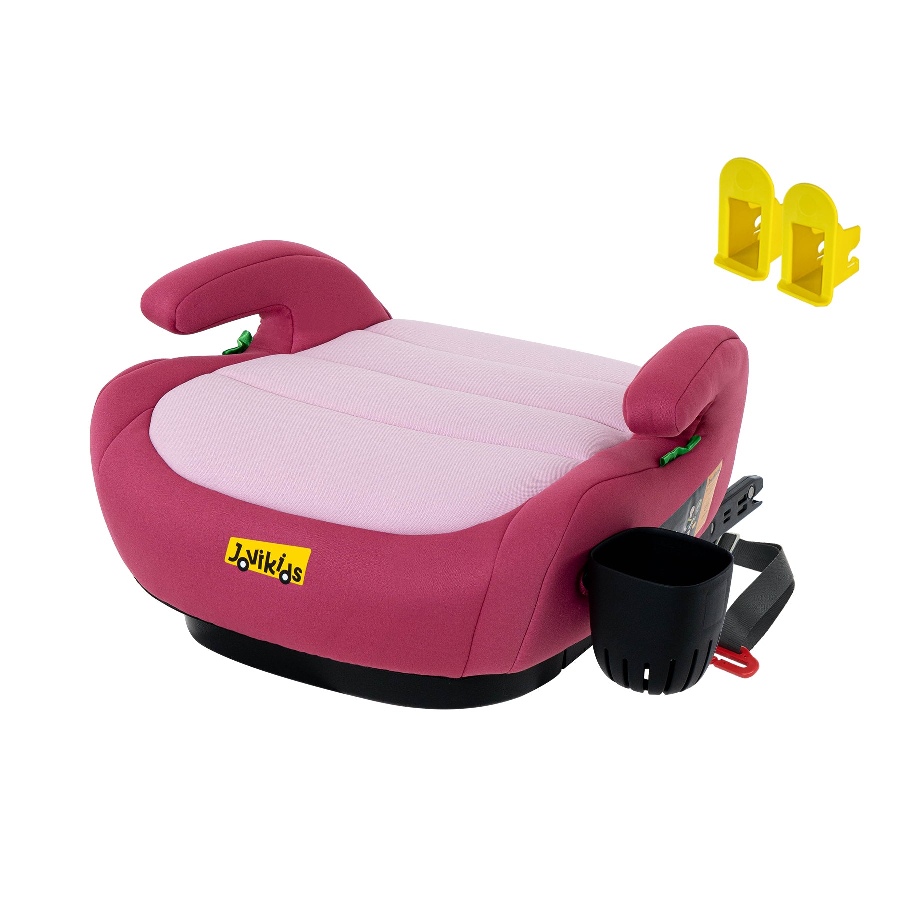 Jovikids OHHO+ Tragbarer Booster mit Getränkehalter, 125–150 cm, Rosa