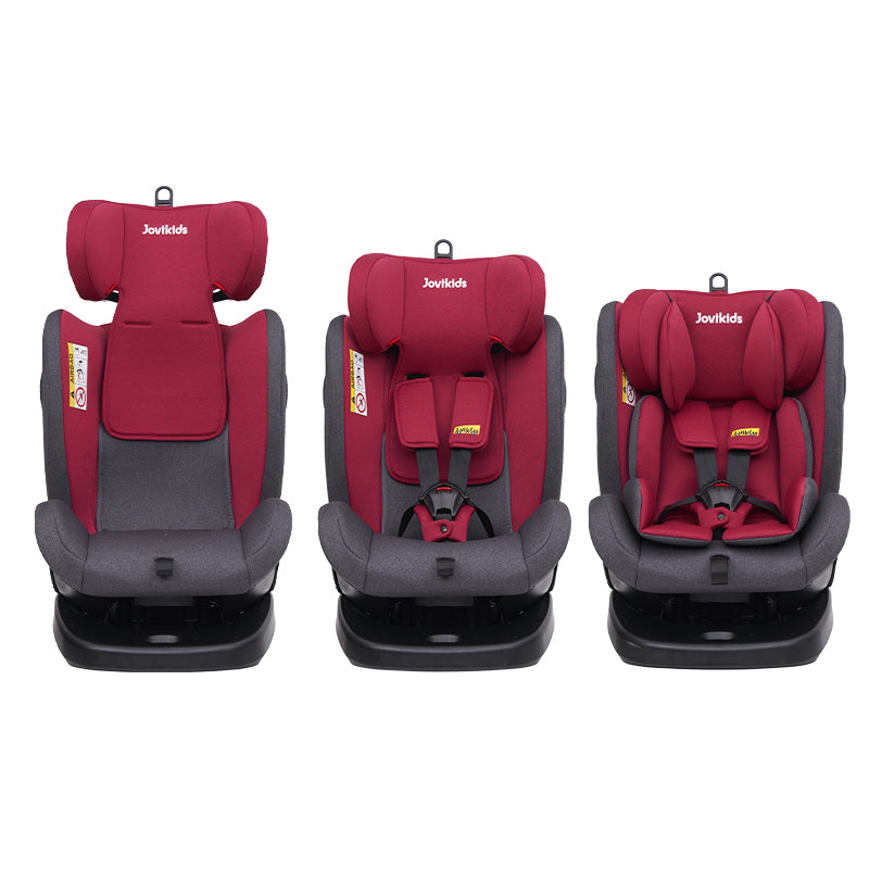 Angela 360° Swivel Car Seat 40-150cm Red
