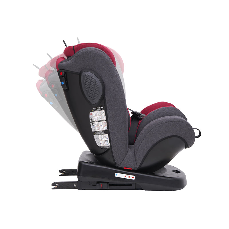 Angela 360° Swivel Car Seat 40-150cm Red