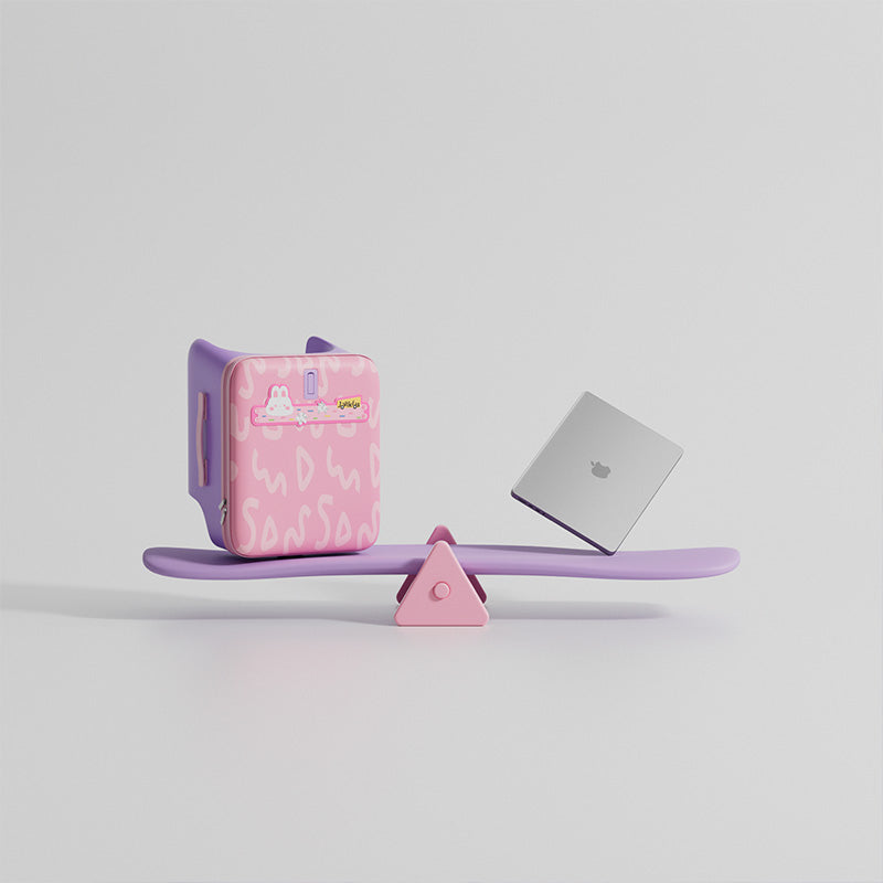 Jovikids 32L 3-in-1 Children's Ride-on Suitcase Pink