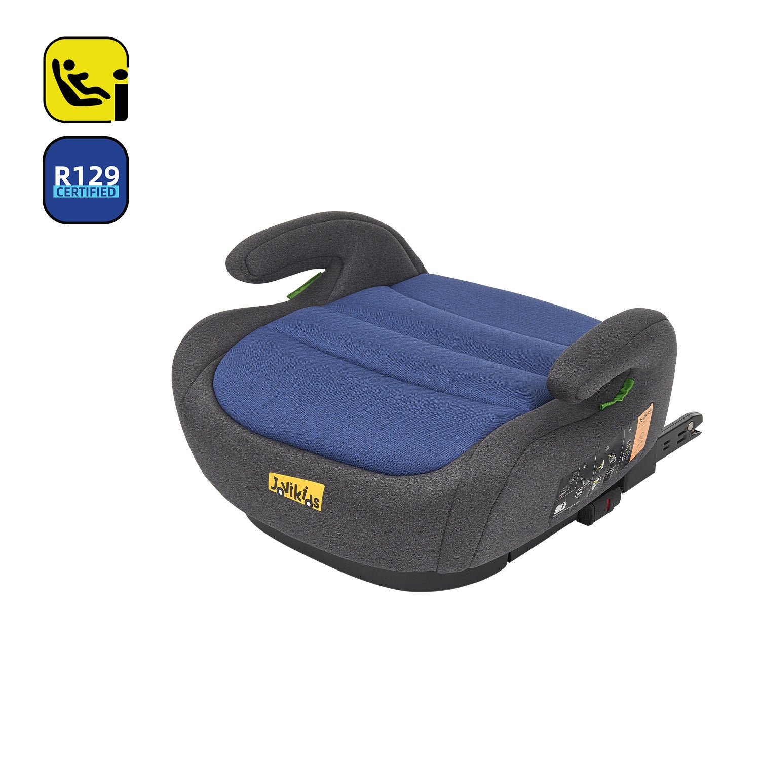 مقعد معزز من OHHO I-Size مع ISOFIX، 125-150 سم، المجموعة 3، 6-12 سنة