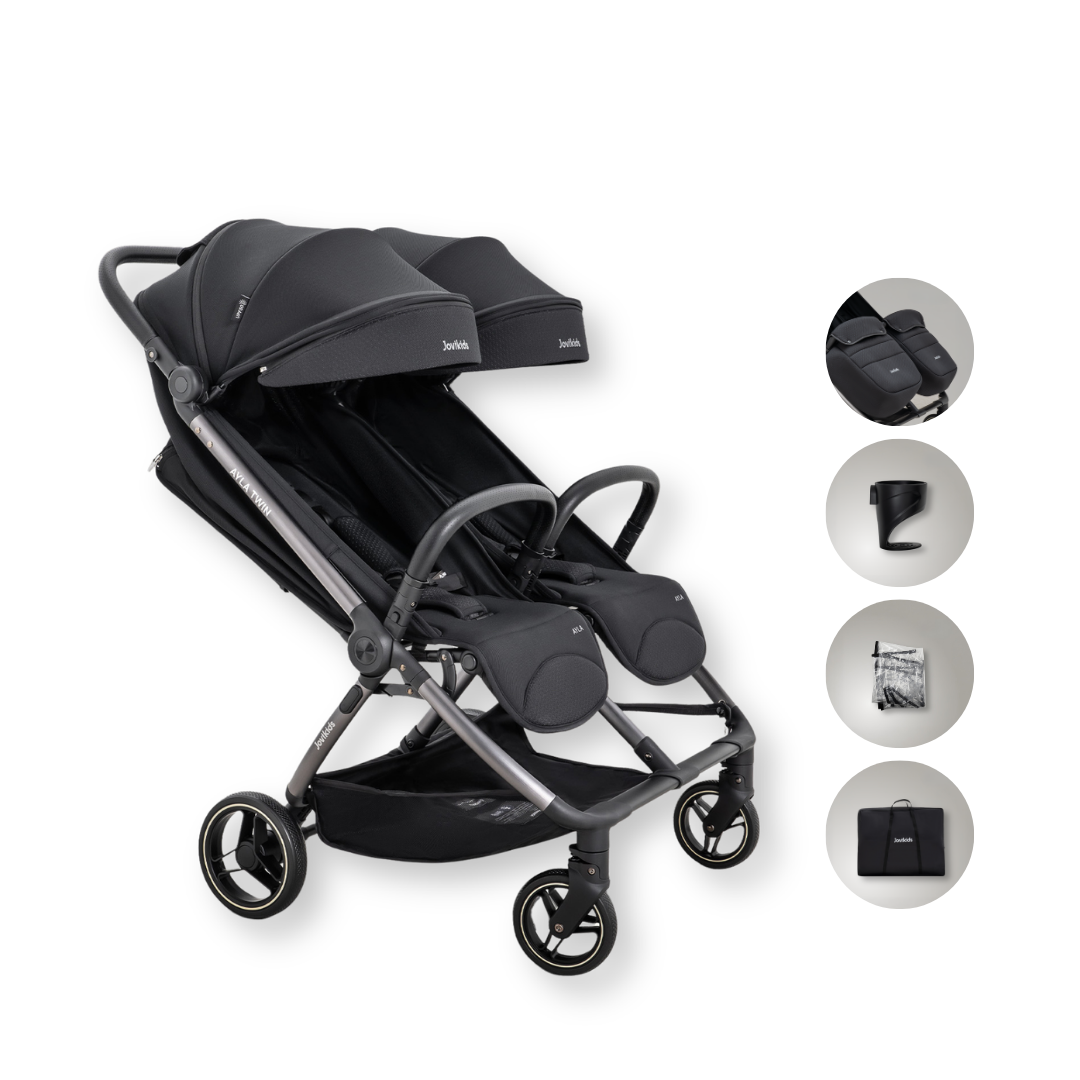 Jovikids Ayla Twins Auto-Fold Double Stroller