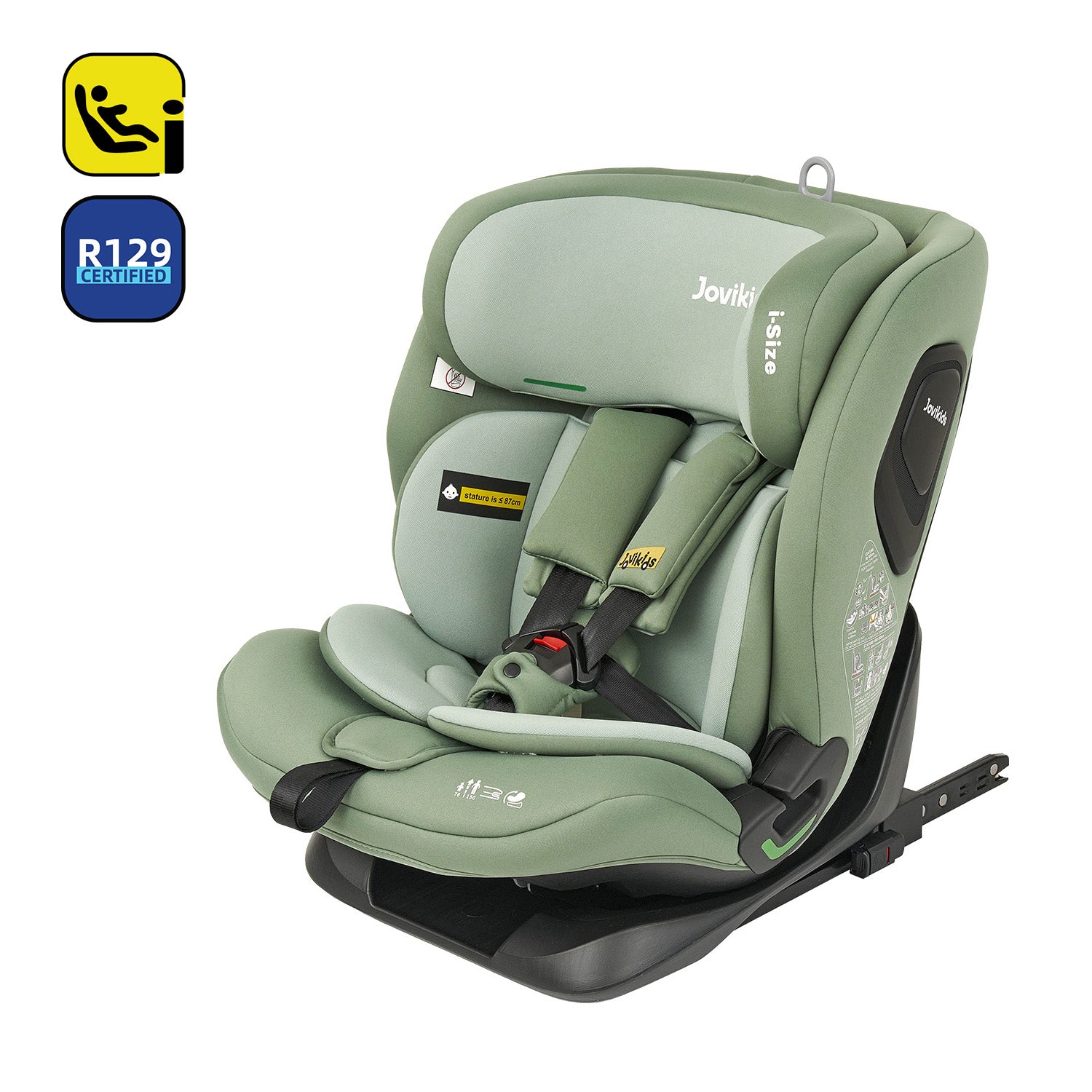 Jovikids CICI TT i-Size Child Seat 76-150cm Green UK