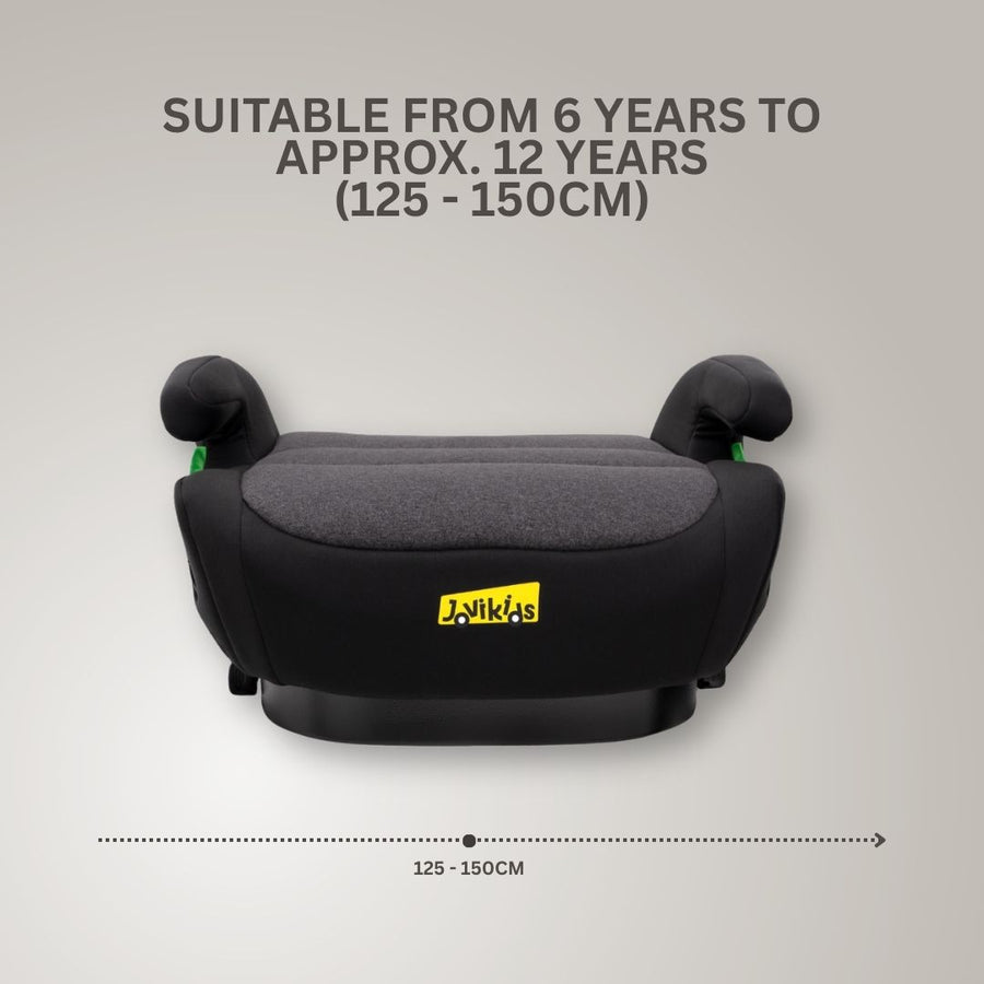 Jovikids OHHO+ ISOFIX Car Booster Seat with Cup Holder, i-Size R129, 125–150 cm (6–12 Years)