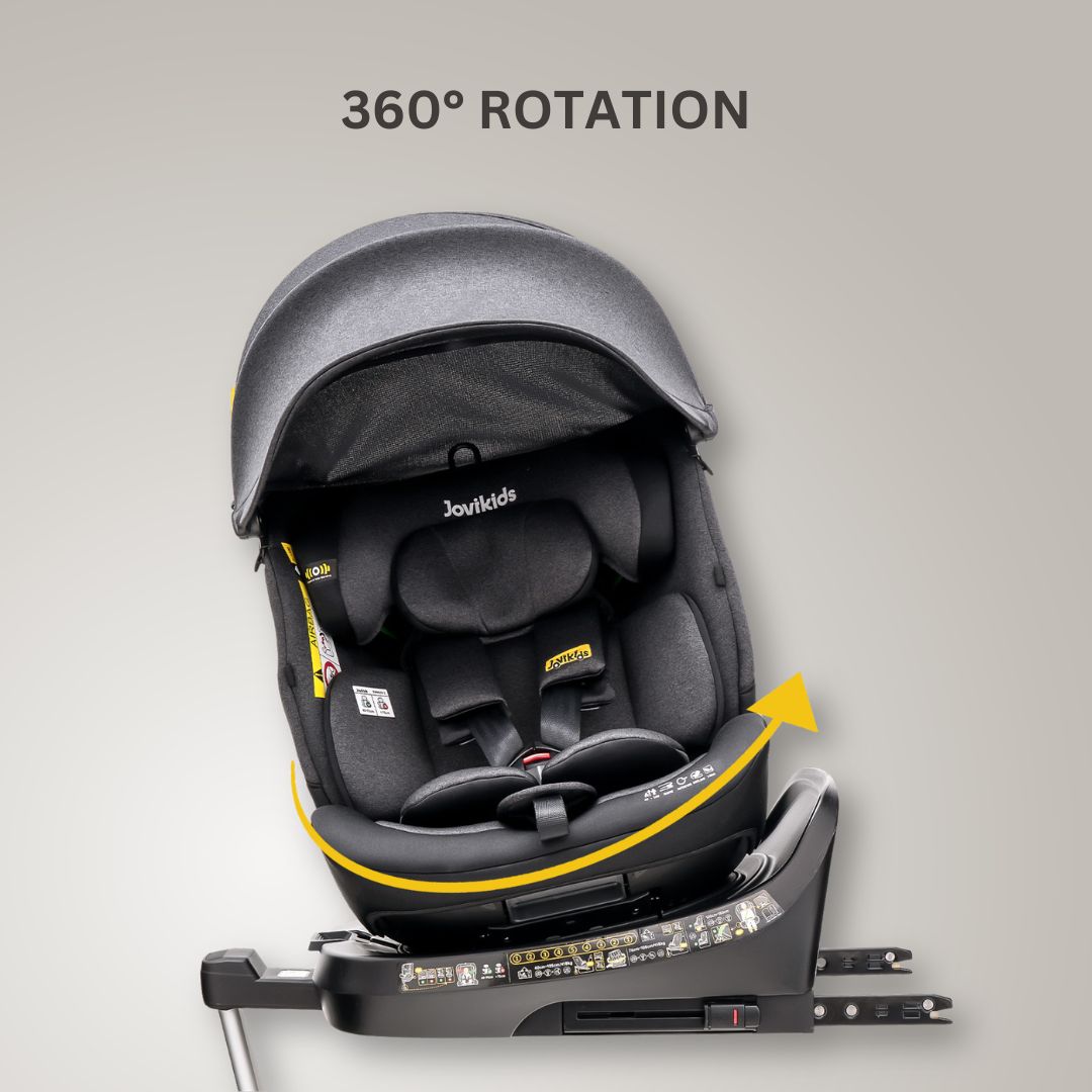 Jovikids Ranger 2 i-Size 360 Rotating Car Seat, 40-150cm All-in-One
