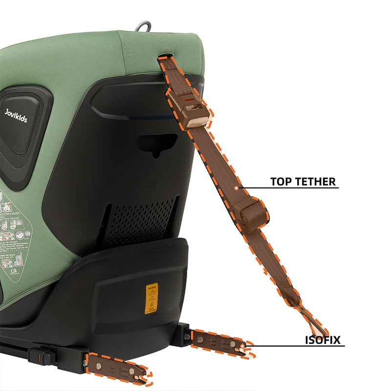 Jovikids CICI TT i-Size Child Seat 76-150cm Green