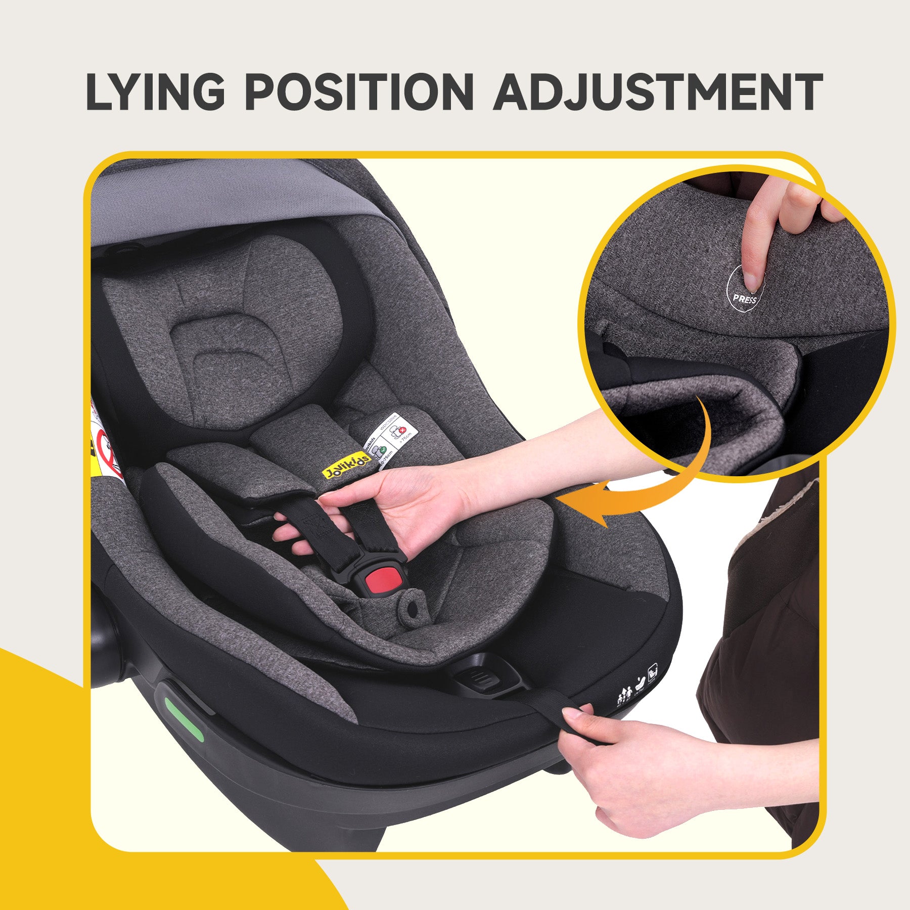 JOVIKIDS Aria R129 Infant Carrier Car Seat With Base(40-87cm)