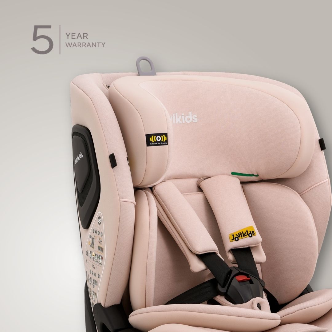 Jovikids CiCI TT i-Size Car Seat 76-150cm, ECE R129 15 Months-12 Years(Rosewood)