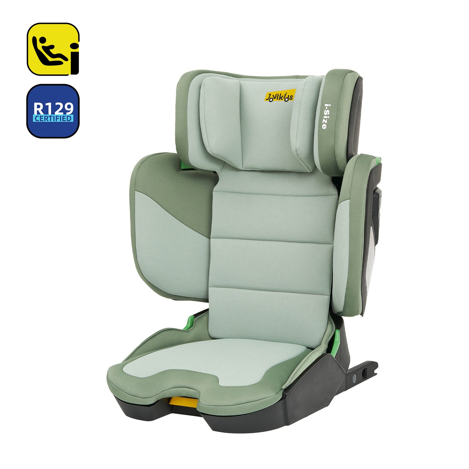 Jovikids Rober Portable Highback Booster i-Size 100-150cm Green
