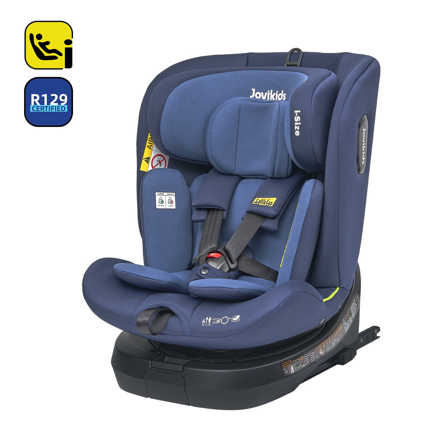 Jovikids Ranger TT Siège Auto Pivotant à 360° i-Size 40-150 cm Bleu