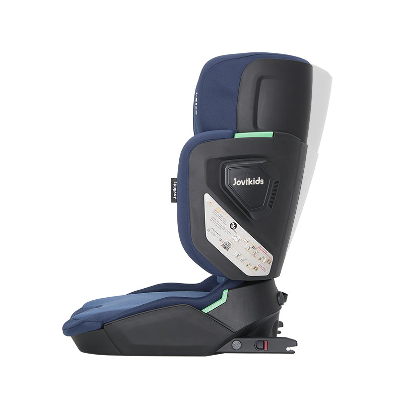 Jovikids Rober Booster con spoiler portatile i-Size 100-150 cm Blu