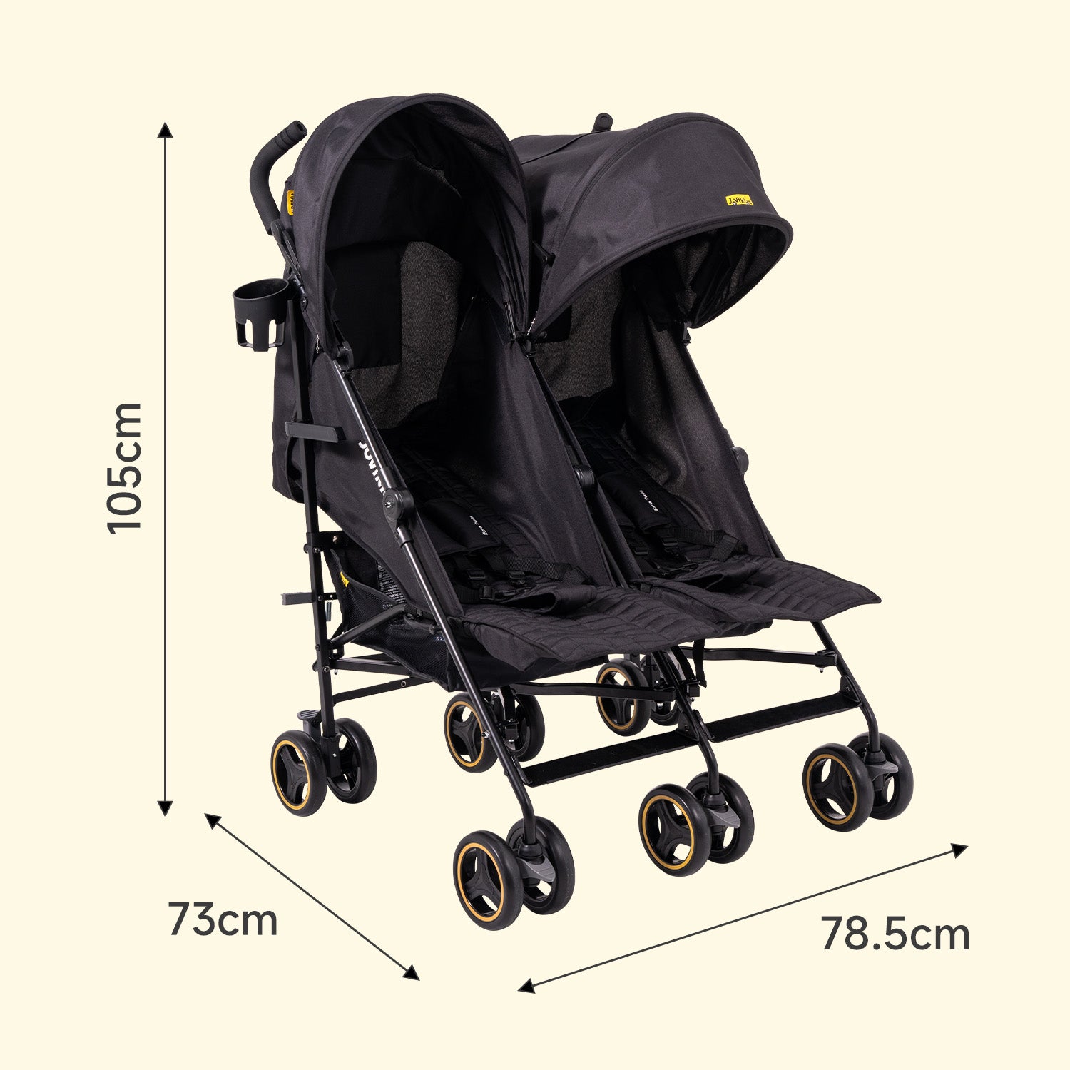 lightweight double stroller uk Jovikids Lightweight Baby Stroller Black Twin