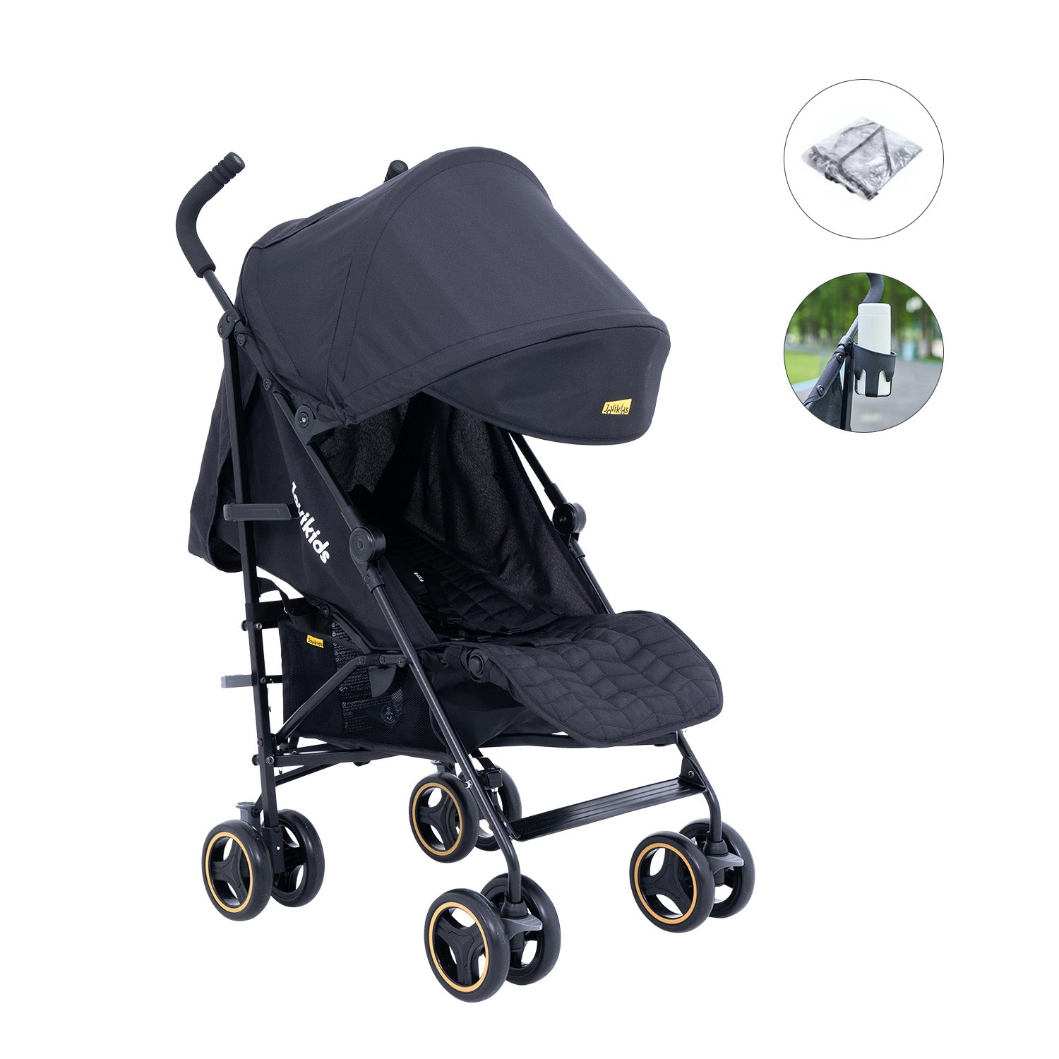 Jovikids Lightweight Baby Stroller Black