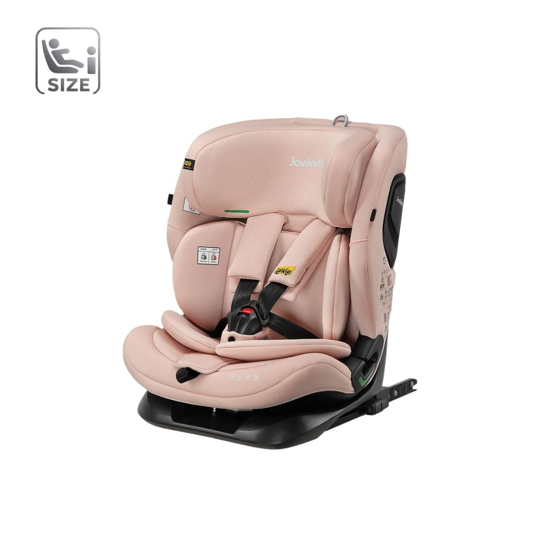 Jovikids CiCI TT i-Size Car Seat 76-150cm, ECE R129  15 Months-12 Years（Rosewood）
