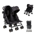 Jovikids Lightweight Baby Stroller Black Twin