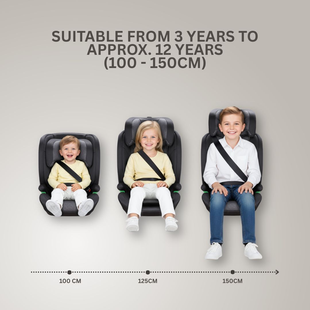 Jovikids LEON Car Seat ISOFIX, i-Size R129 Suitable for 100-150cm