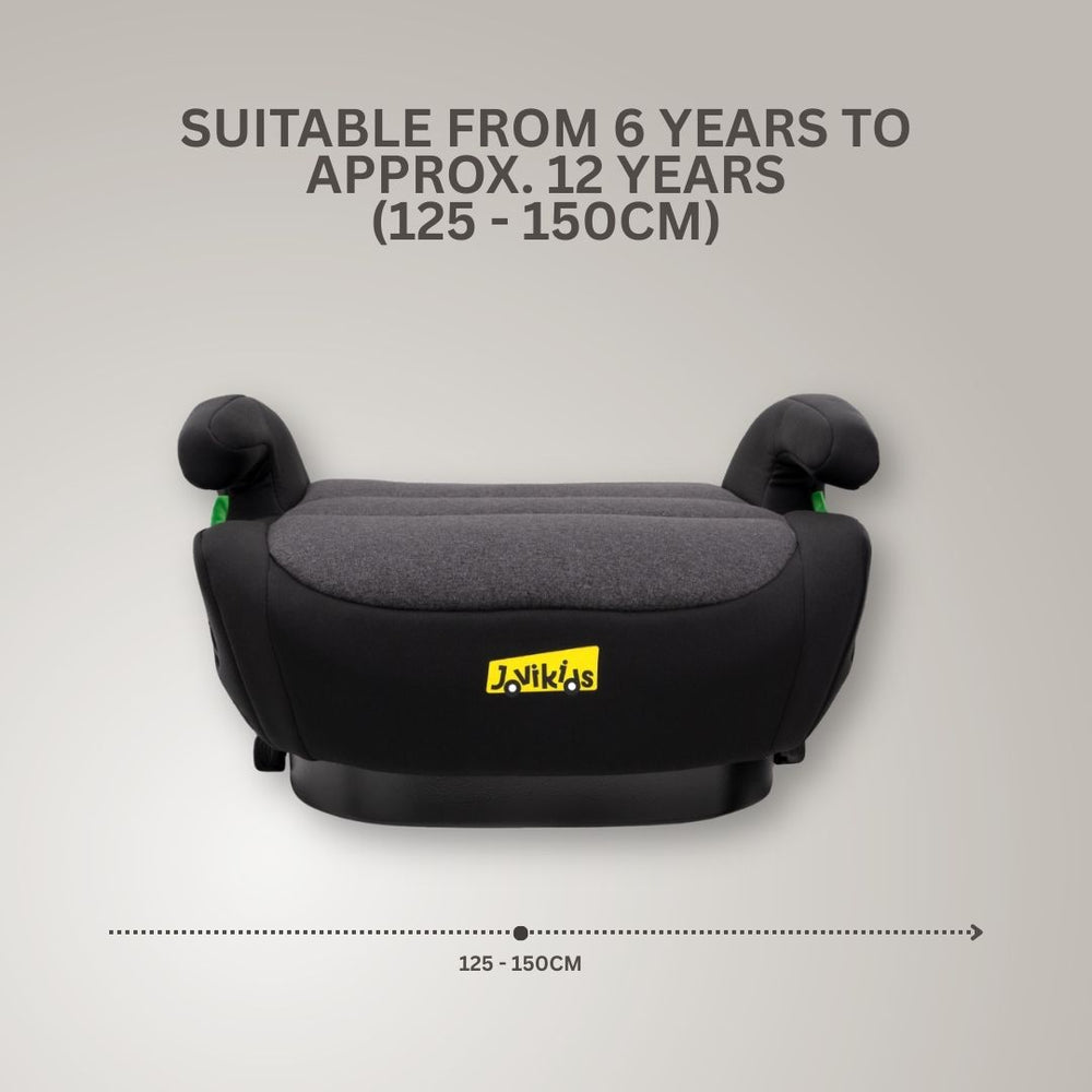 Jovikids OHHO+ ISOFIX Car Booster Seat with Cup Holder, i-Size R129, 125–150 cm (6–12 Years)