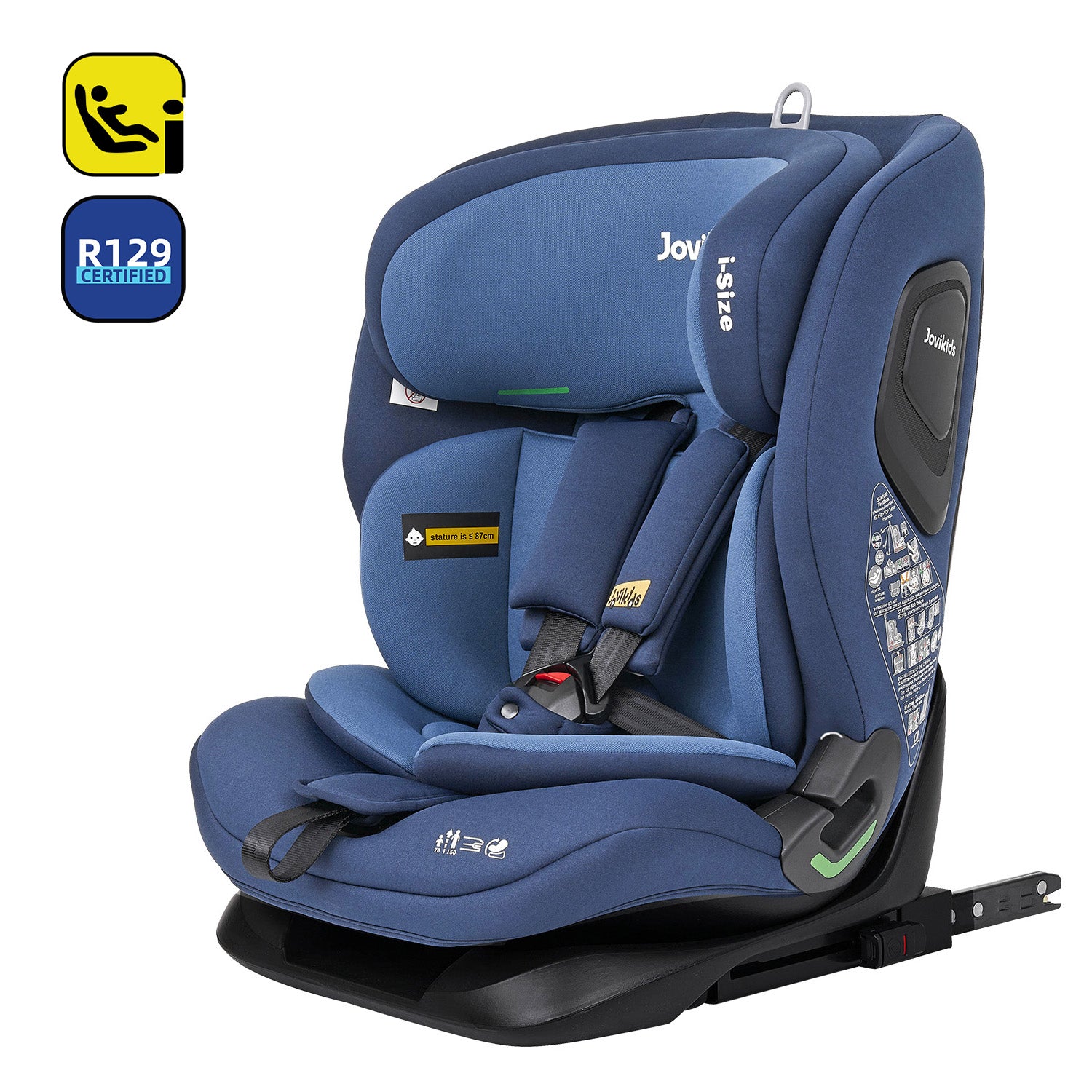 Siège enfant Jovikids CICI TT i-Size 76-150 cm bleu