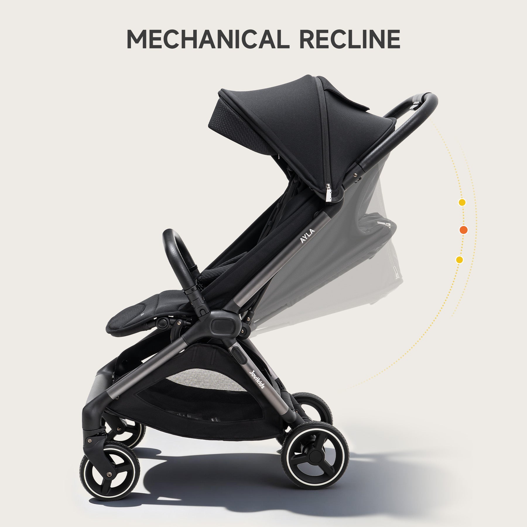 Jovikids Ayla Compact Travel Stroller – Lightweight One-Hand Fold