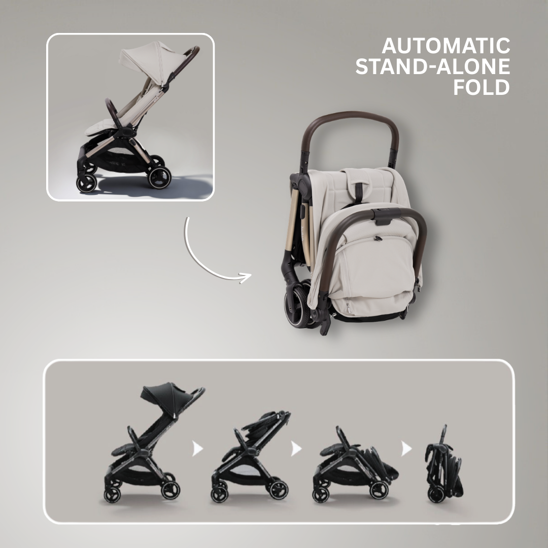 Jovikids Ayla Compact Travel Stroller – Lightweight One-Hand Fold