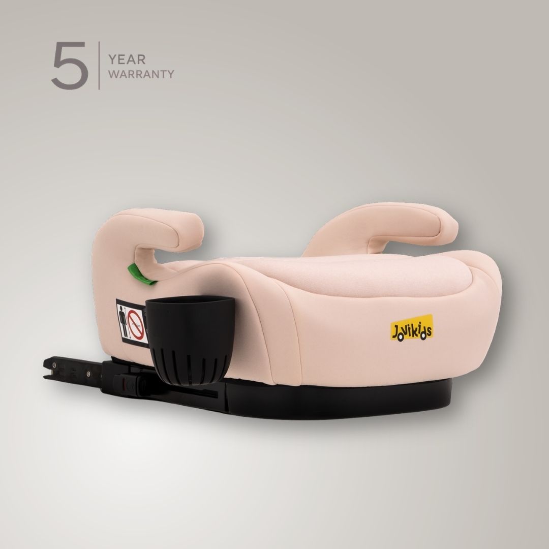 Jovikids OHHO+ ISOFIX Car Booster Seat, i-Size R129, 125-150 cm (6–12 Years) Rosewood