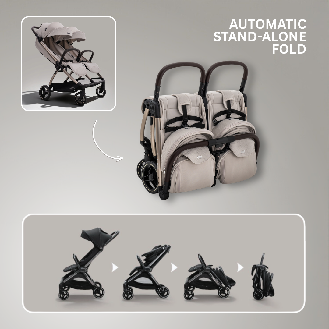 Jovikids Ayla Twins Lightweight  Stroller – One-Hand Fold
