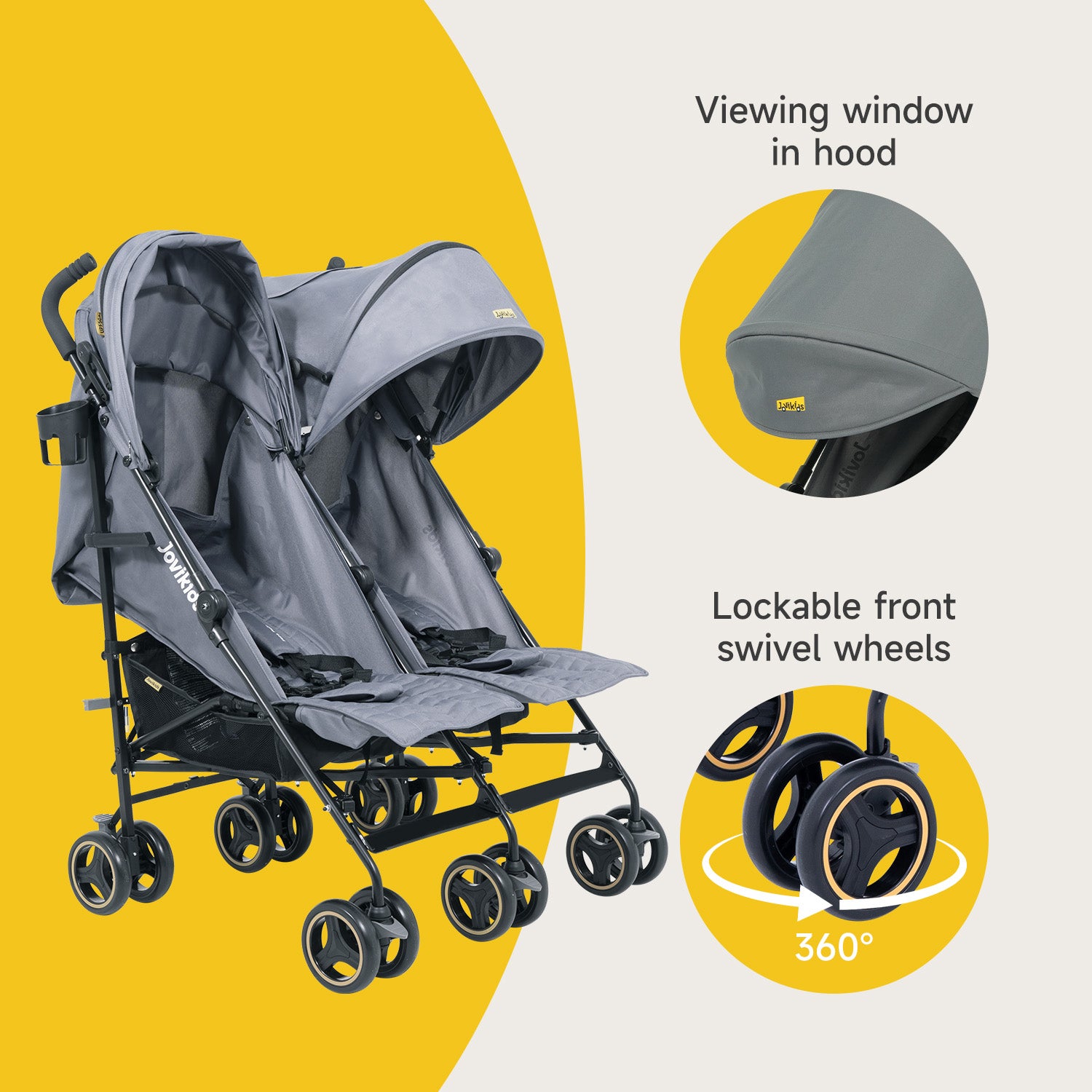 Seggiolino per bambini Jovikids CICI TT i-Size 76-150 cm Blu
