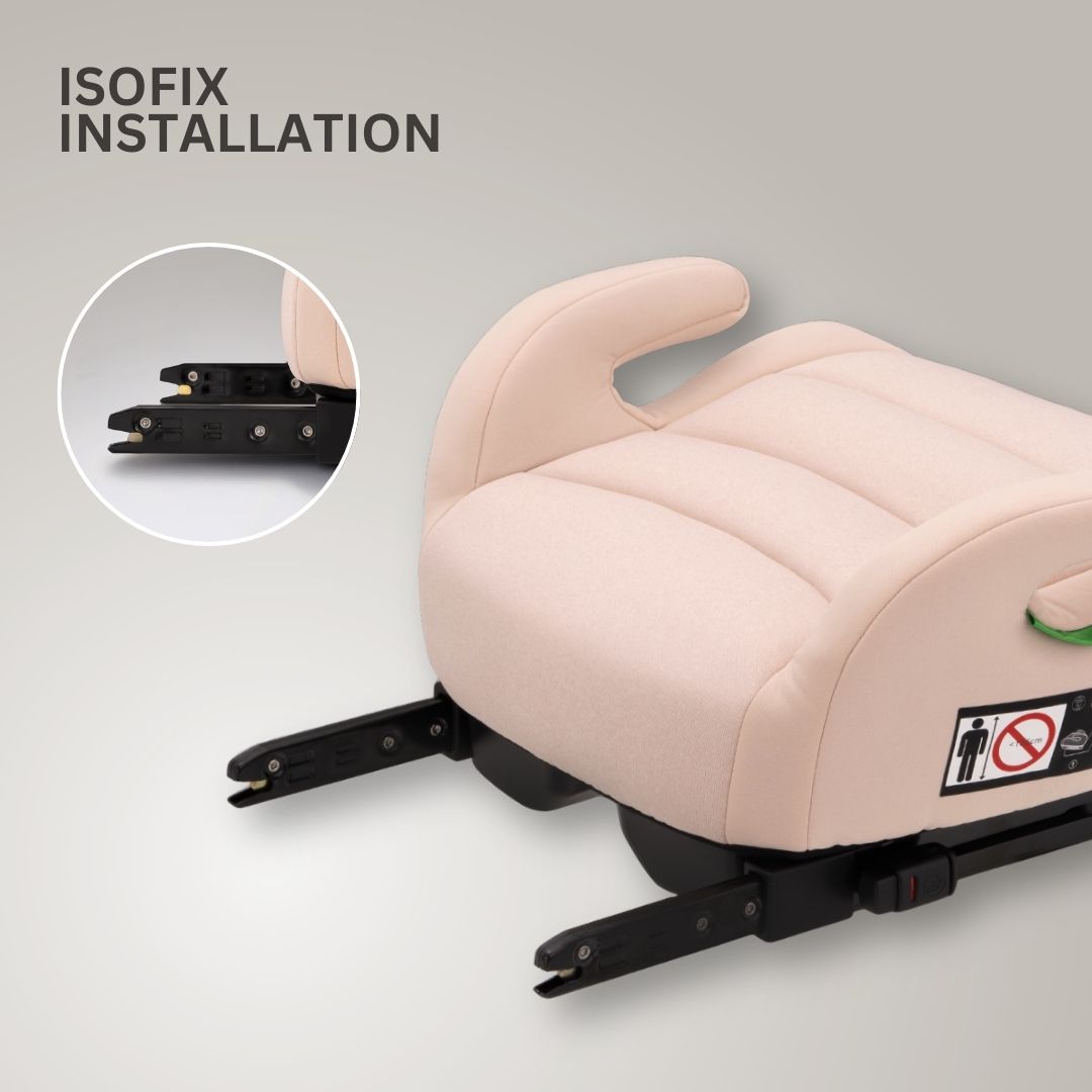Jovikids OHHO+ ISOFIX Car Booster Seat, i-Size R129, 125-150 cm (6–12 Years) Rosewood