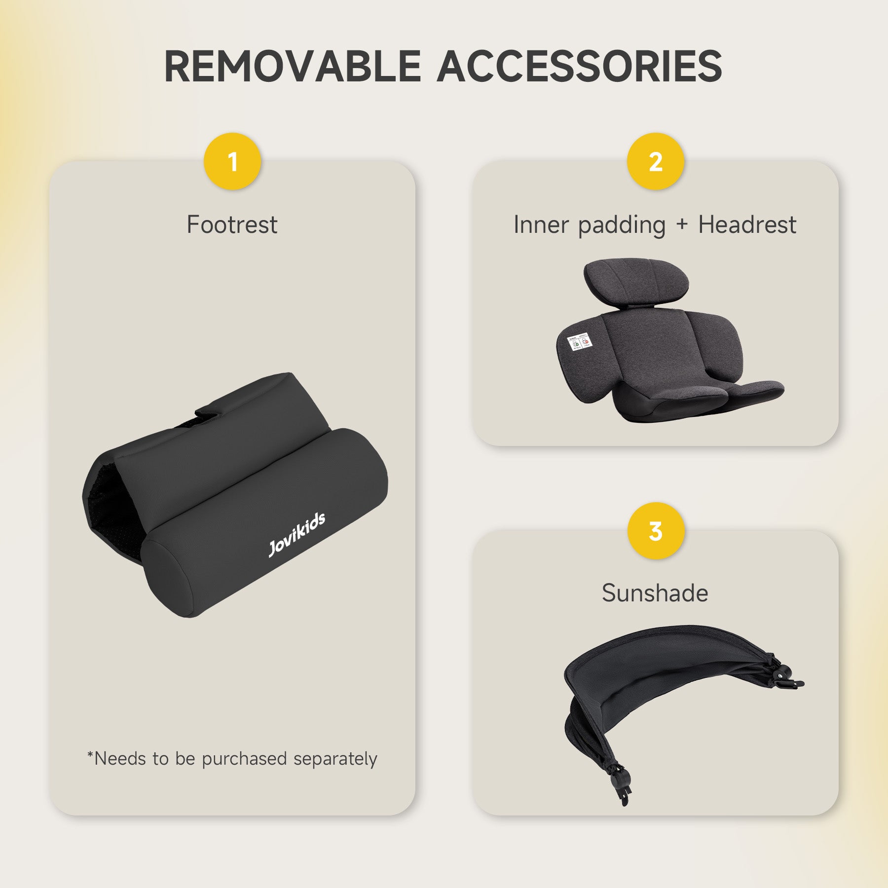 Jovikids i-Size 360 Rotating Car Seat, 40-150cm ERF All-in-One with ISOFIX, 360° Swivel, Adjustable Headrest/Recline, Side Protection for Infant to Toddler