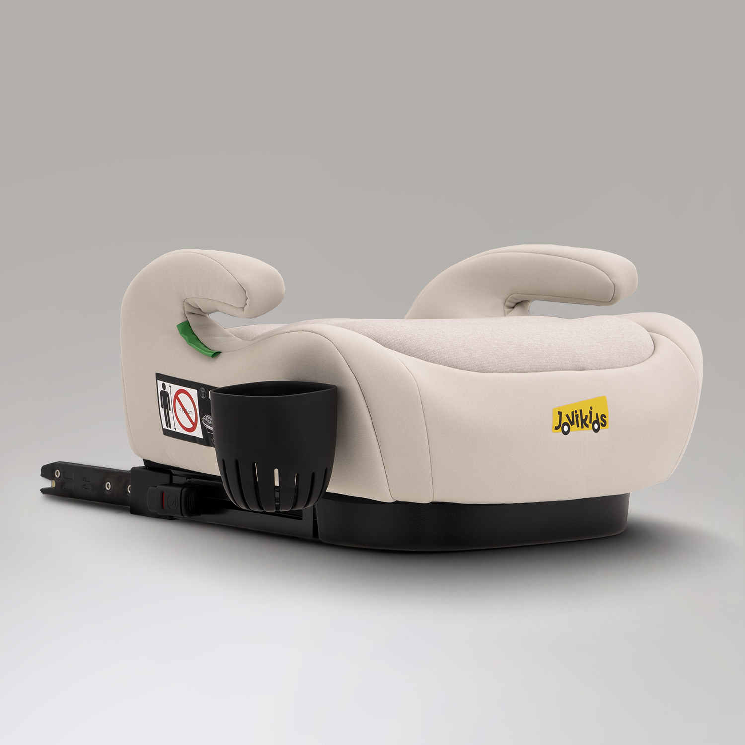 Jovikids OHHO+ ISOFIX Car Booster Seat with Cup Holder, i-Size R129, 125–150 cm (6–12 Years)